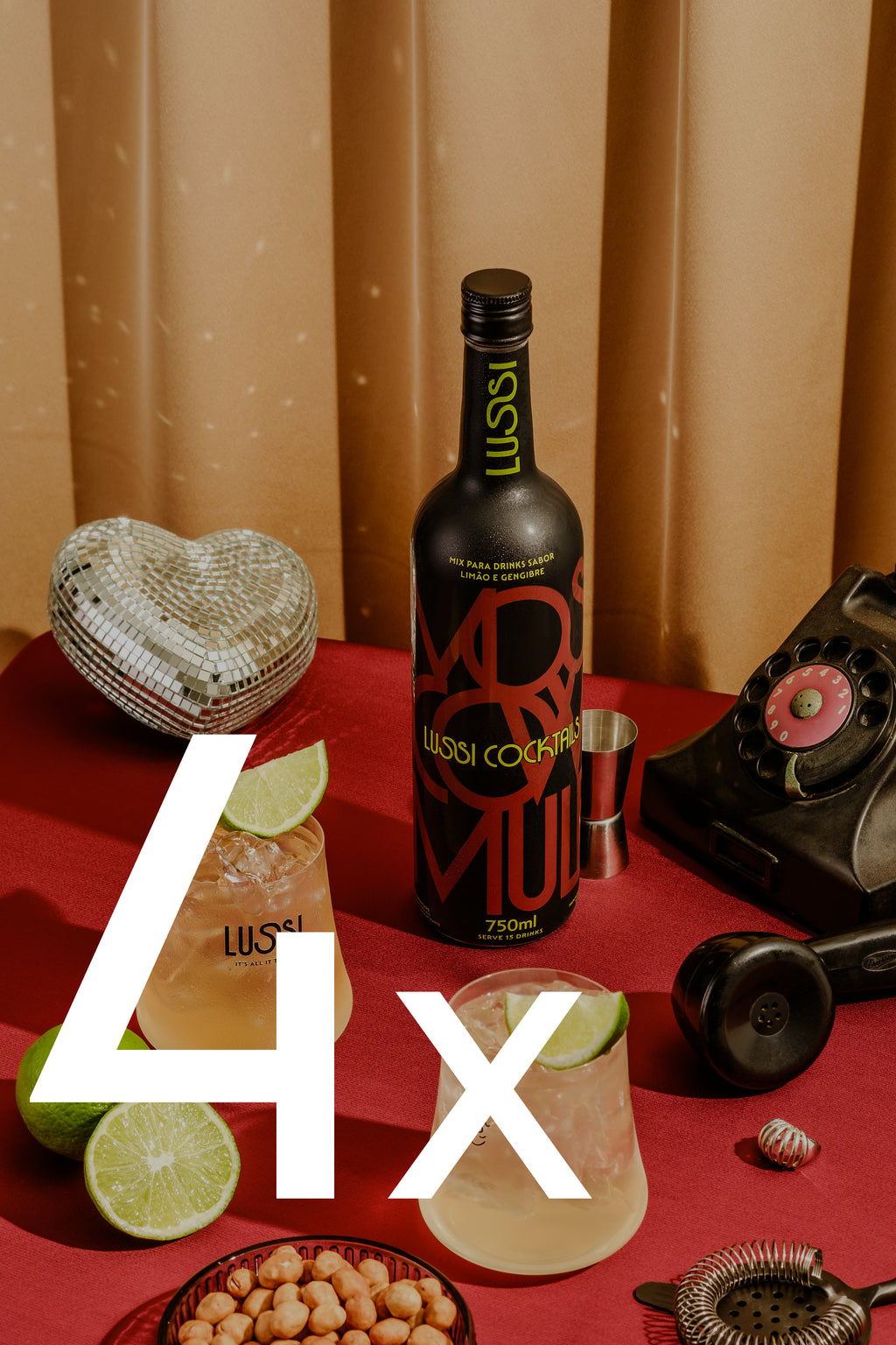 Combo Moscow Mule 4 Garrafas