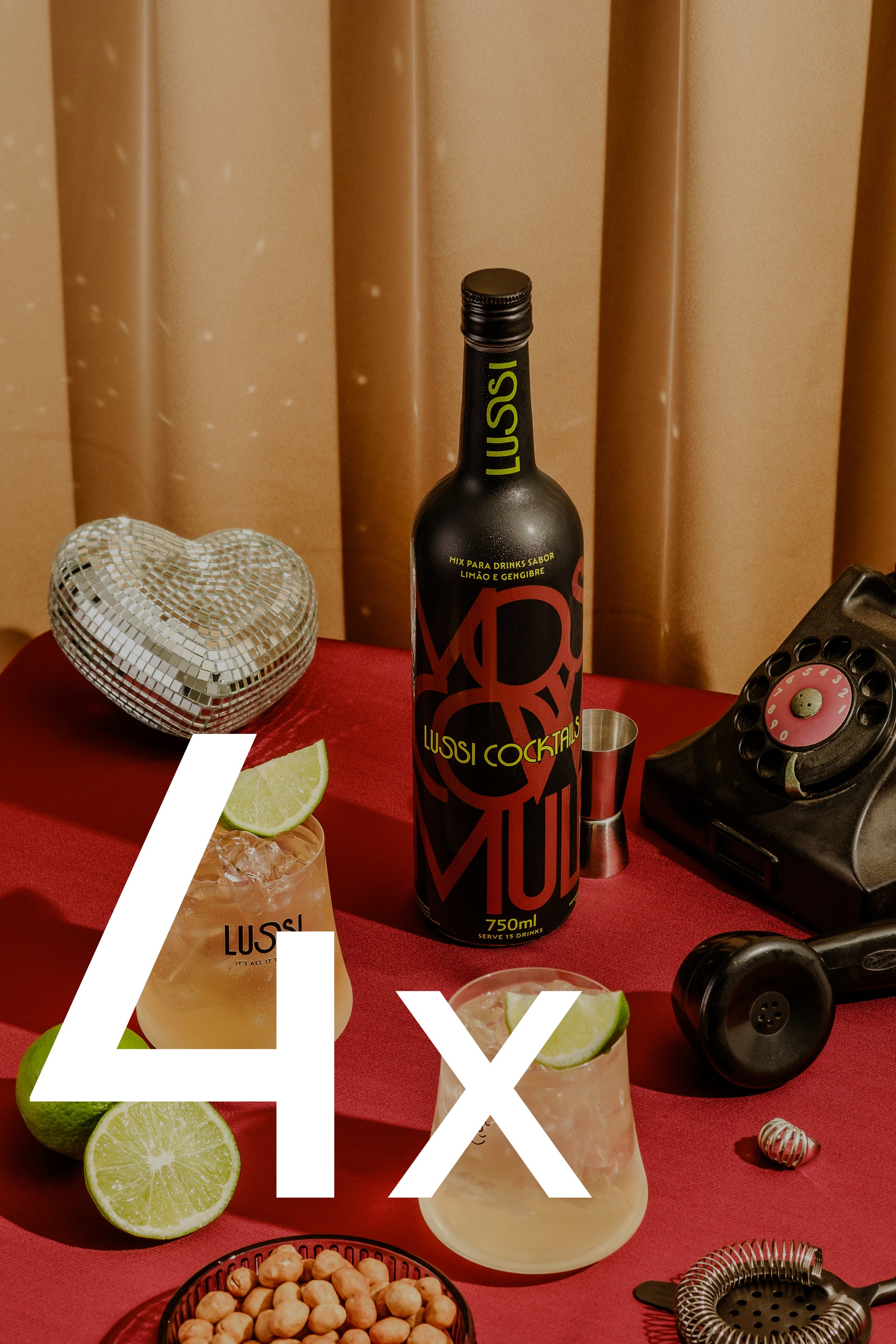 Combo Moscow Mule 4 Garrafas